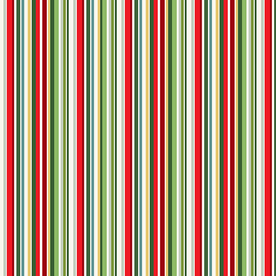 Green, Red, White, and Gold striped fabric